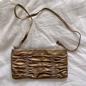 Michael Kors Webster Metallic Clutch NWOT